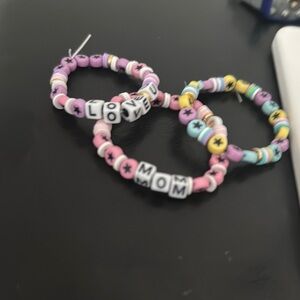 Colorful Beaded Kids Bracelets Set